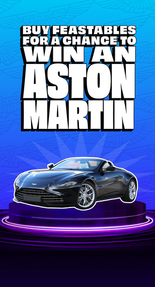 Buy Feastables for a chance to win an Aston Martin!